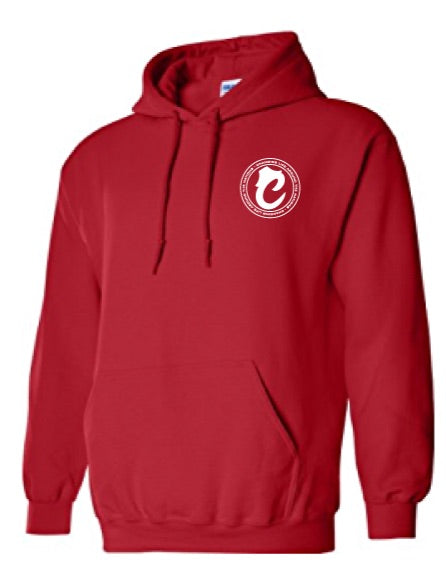C.L.A.N. ‘C’ Red & White Pullover