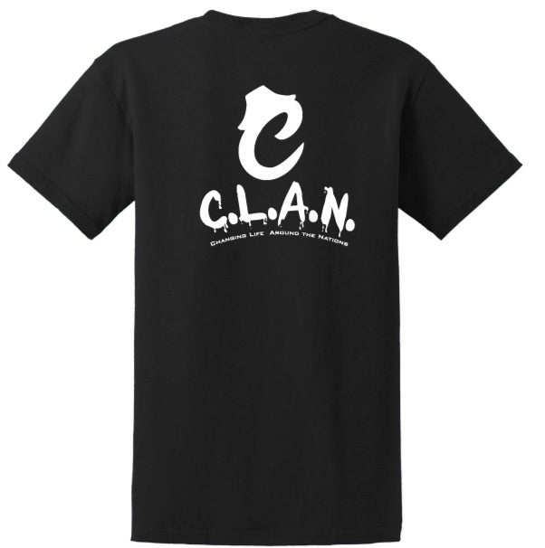 C.L.A.N. ‘C’ Black & White T-Shirt