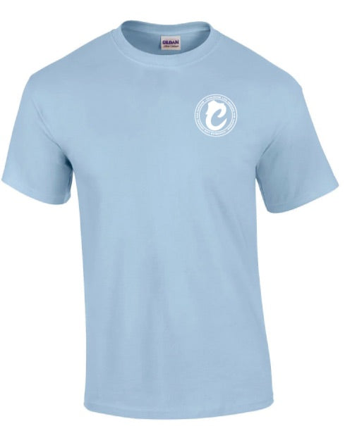 C.L.A.N. ‘C’ Light Blue & White T-Shirts